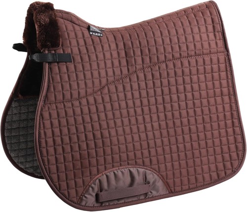 Faux fur jumping saddle - faux, pad